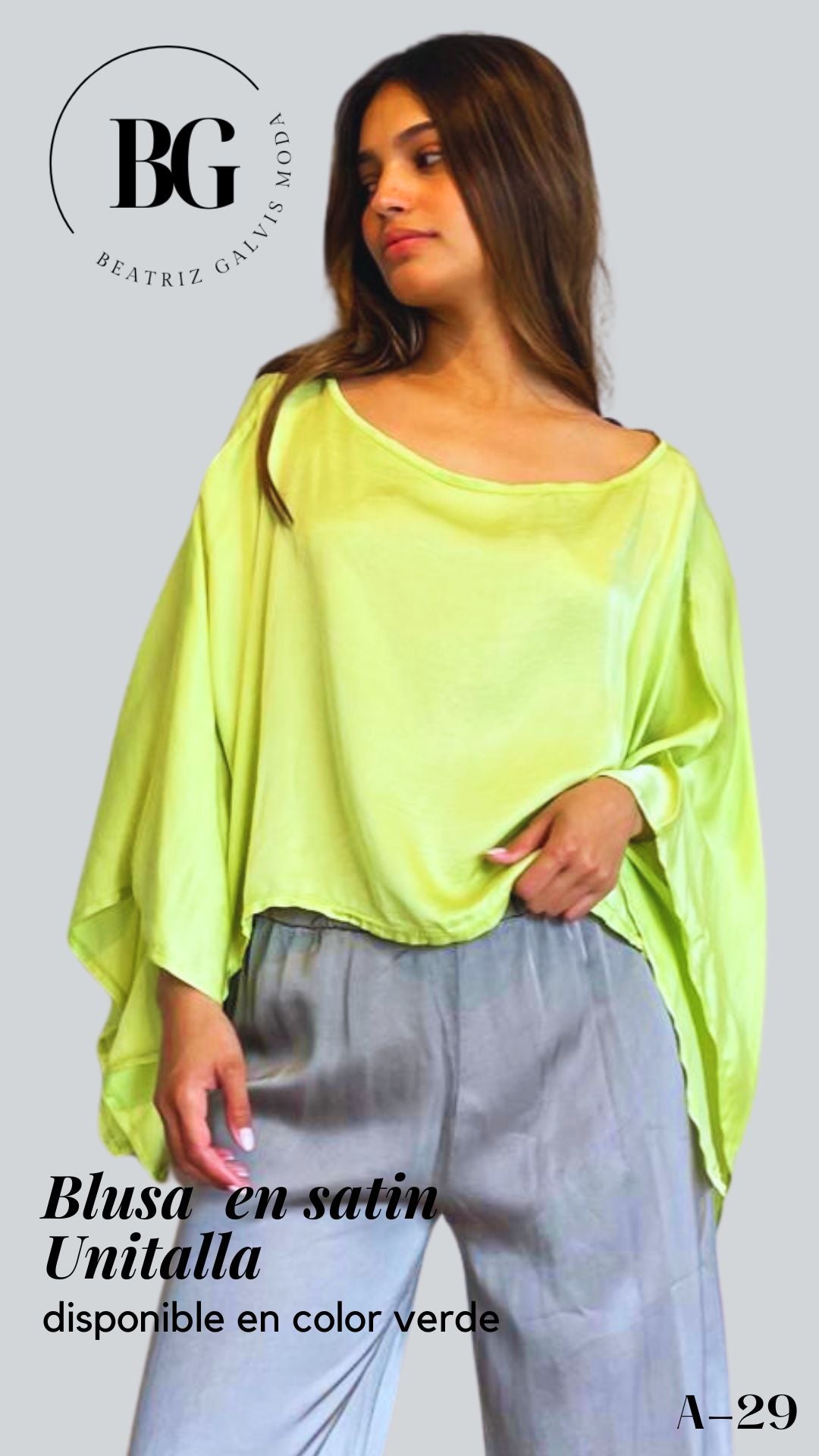 Blusa satinada