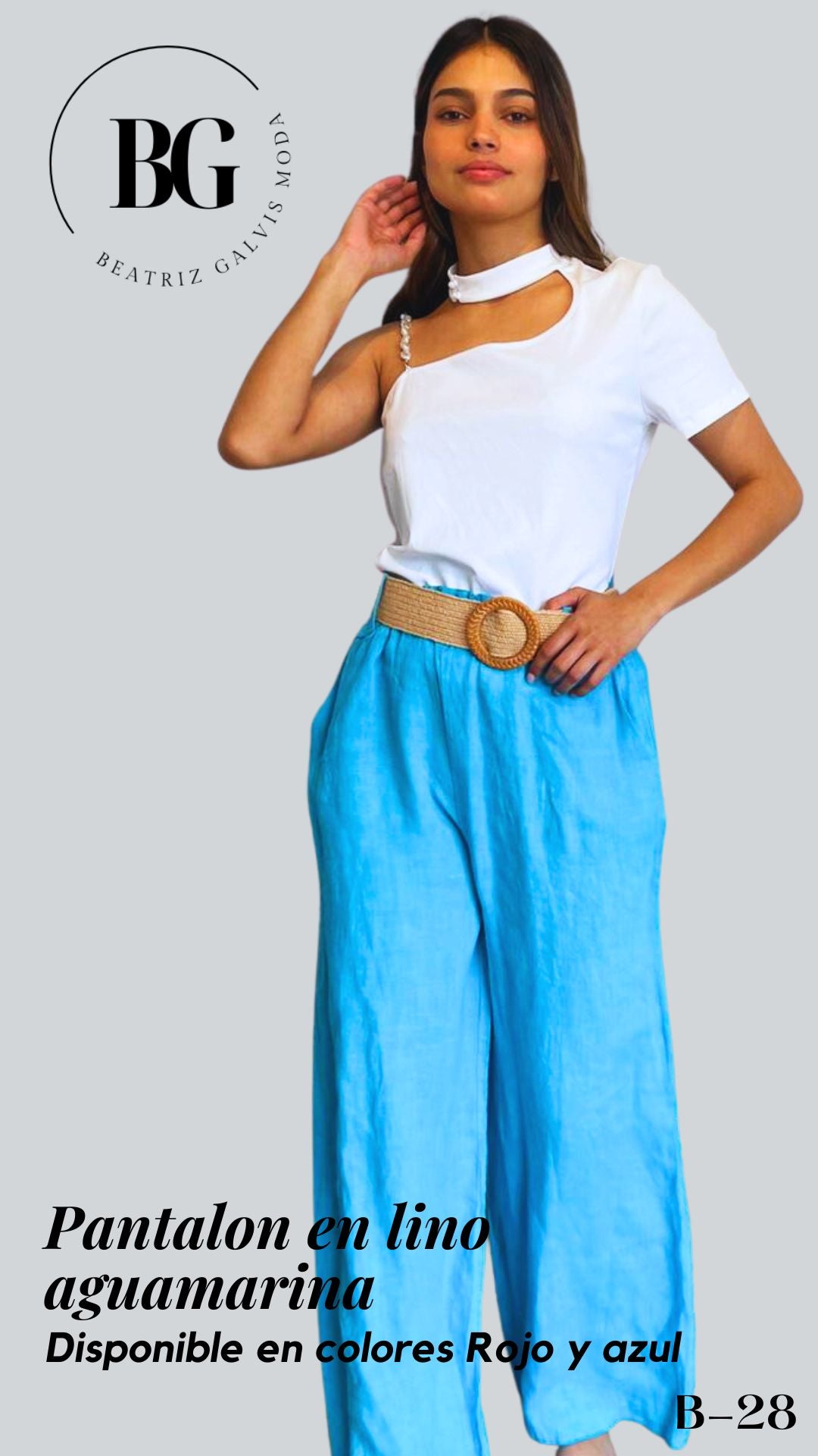 Pantalón de lino de mujer